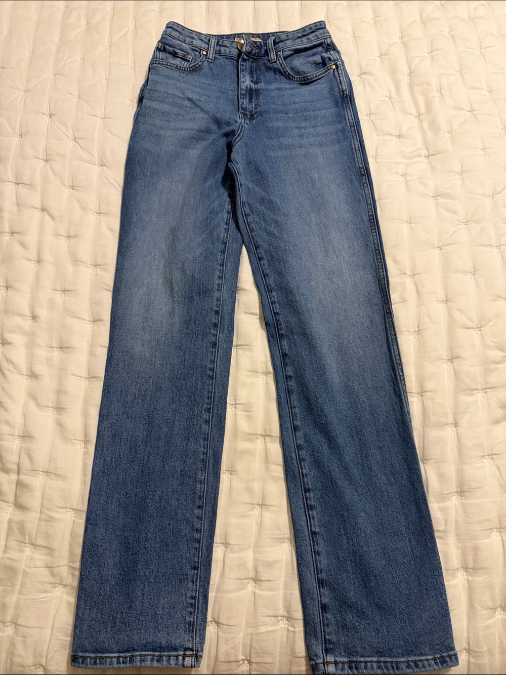 Kut from the Kloth Medium Blue Straight-Leg Women's Jeans